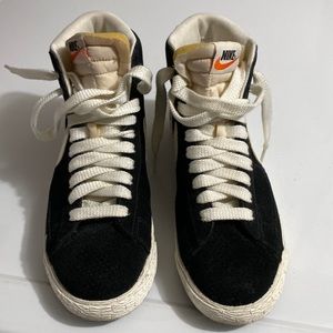 Nike Blaze Mid-77 Vintage Black Suede Sneakers